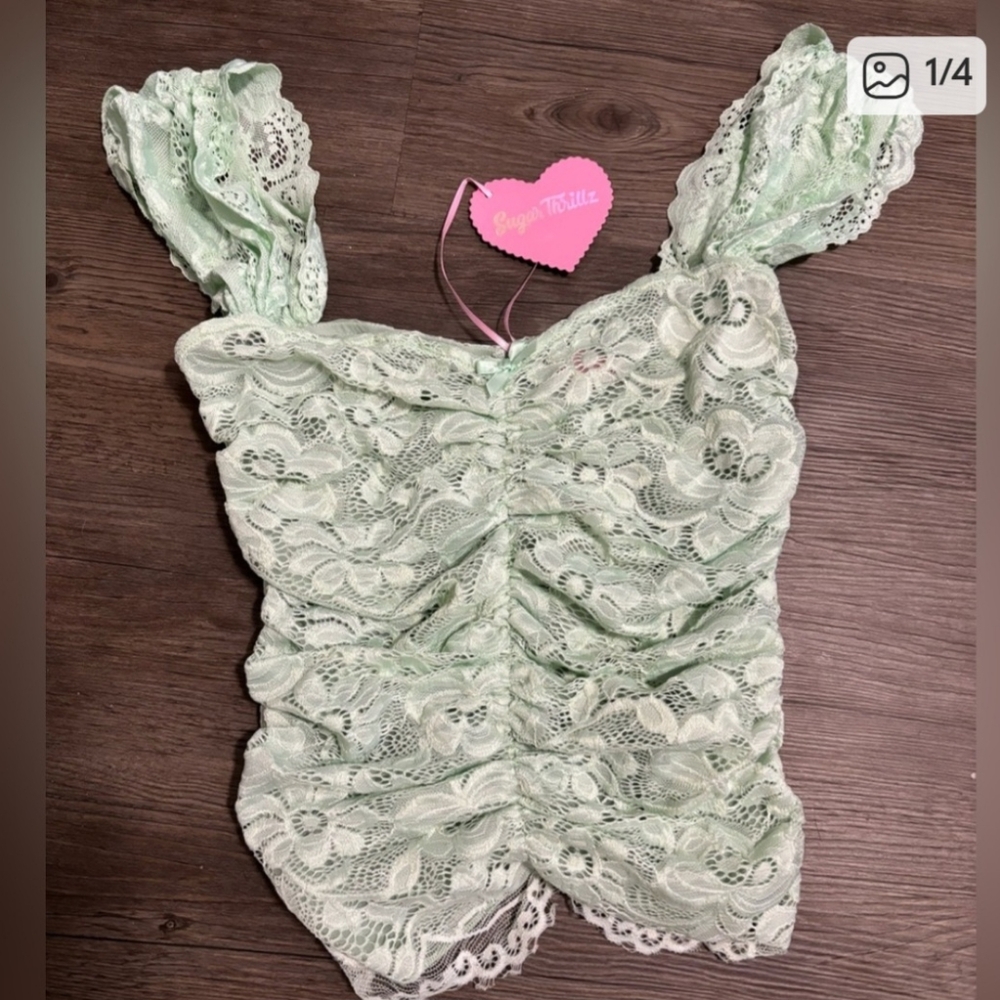 Dolls Kill / Sugar Thrillz | Delicate Dream Ruched Tank Top